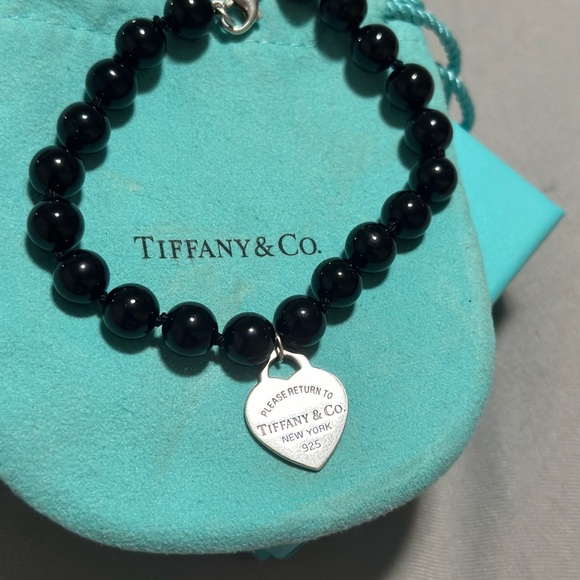 Authentic Tiffany & co black onyx bracelet - Picture 3 of 3